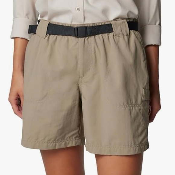 Columbia Women's Sandy River Cargo Shorts - Tan - Picture 1 of 7